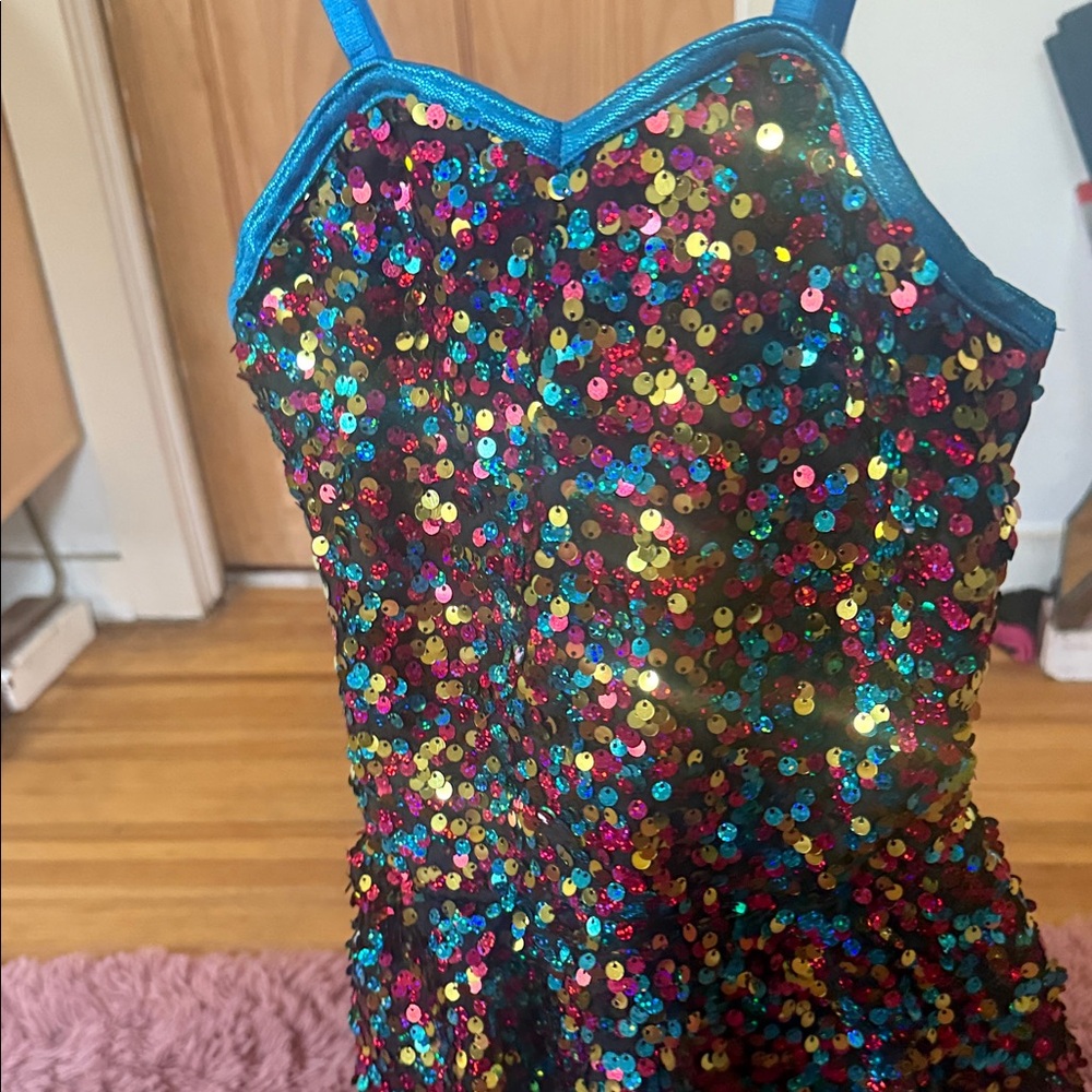 Multicolor Sequin costume.